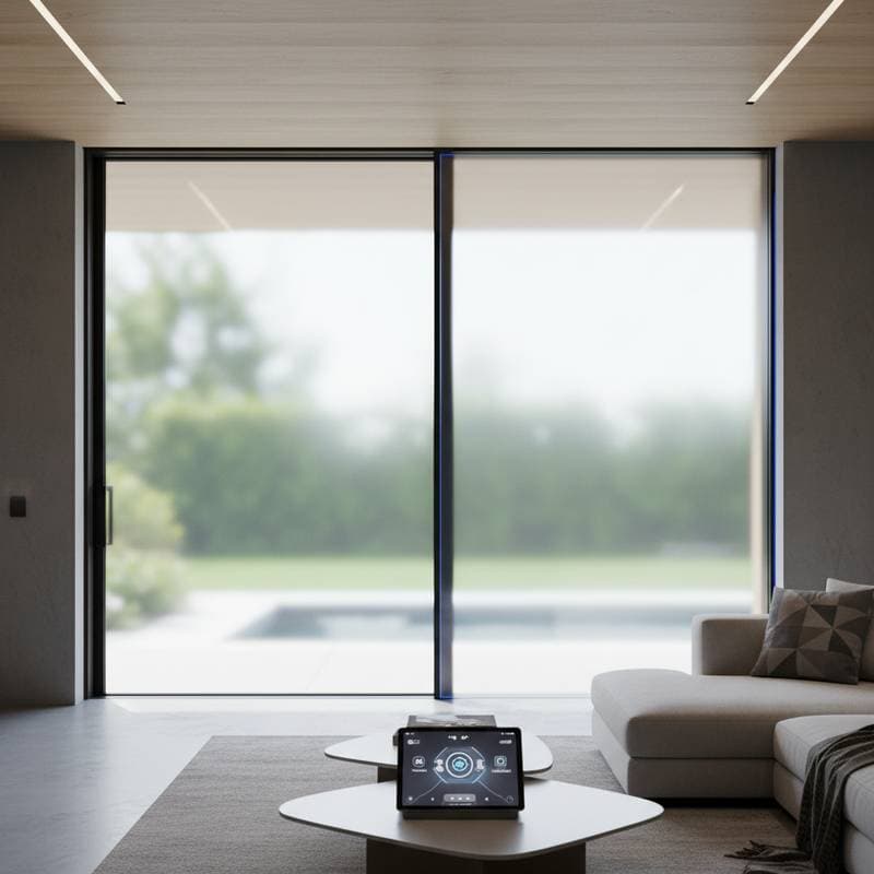 Image for Smart Glass Sliding Doors Cost $120-$200 Per Square Foot