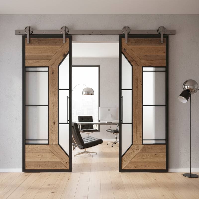 Image for Industrial Barn Doors Transform Spaces for $800