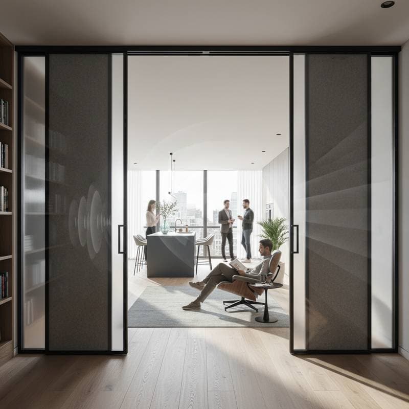 Featured image for Acoustic Sliding Doors Block Noise Without Walls