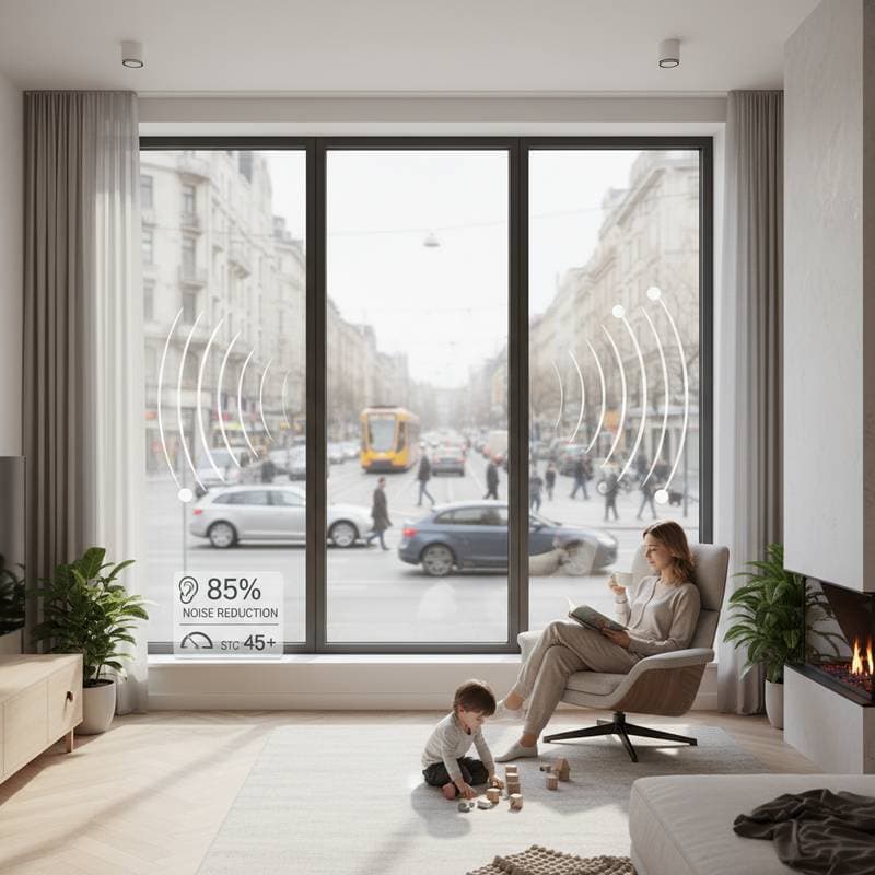 Featured image for 85% Noise Reduction: Acoustic Windows Explained