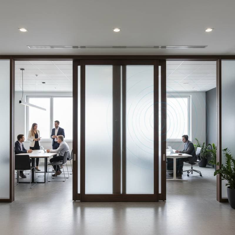 Image for Acoustic Doors Cut Noise 85% in Open Floor Plans