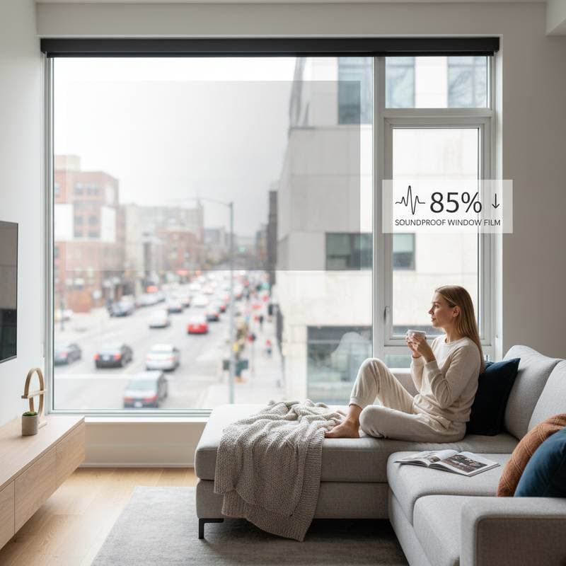 Featured image for Soundproof Window Film Cuts Noise 85% No Replacement