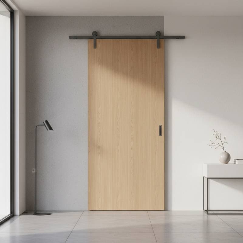 Featured image for Minimalist Barn Door Hardware Replaces Rustic Style