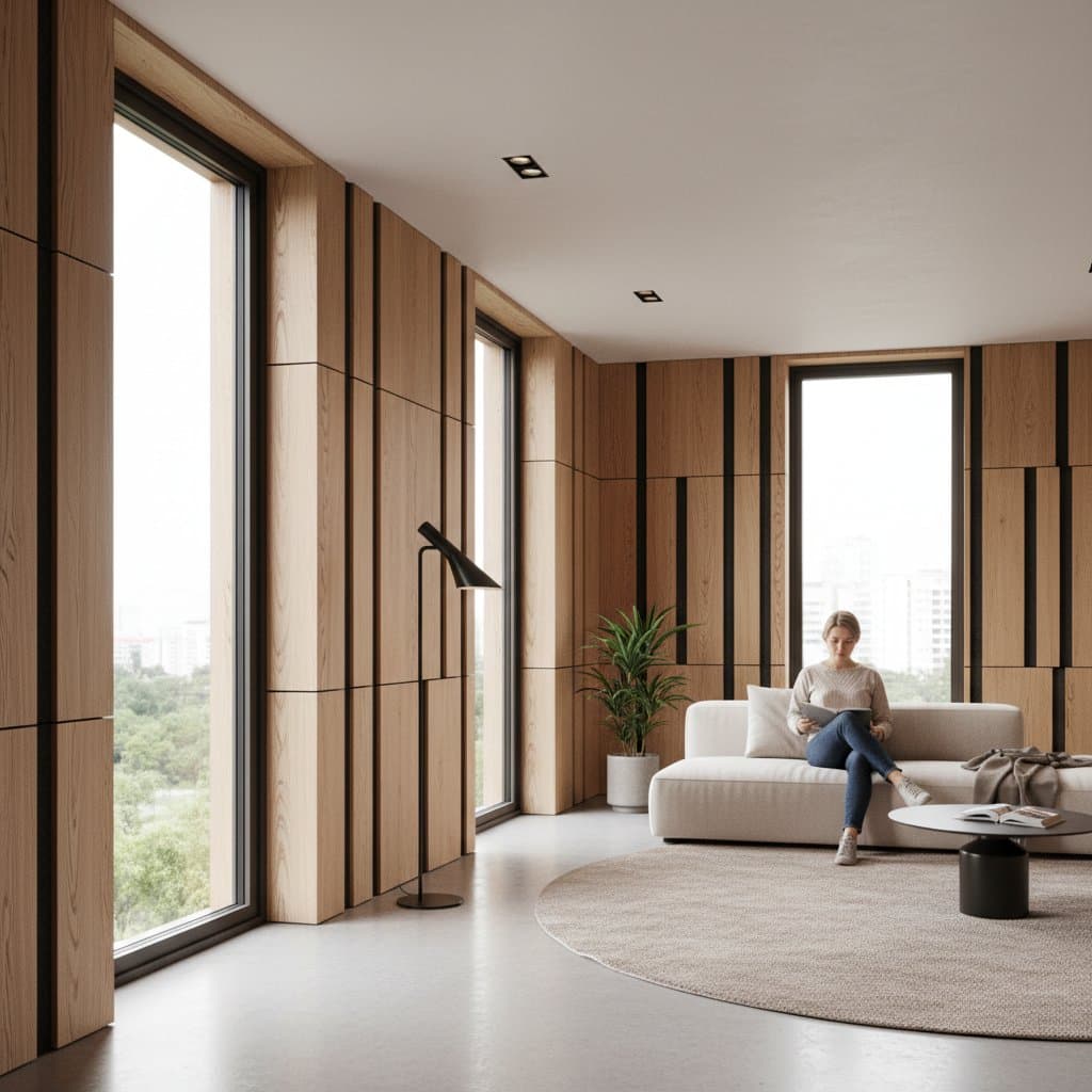 Featured image for How Acoustic Wood Panels Actually Stop Sound Waves