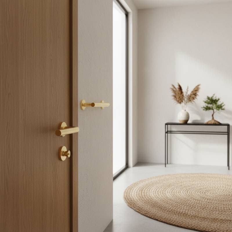 Featured image for Japandi Brass Hardware: Minimalist Warmth for 2025