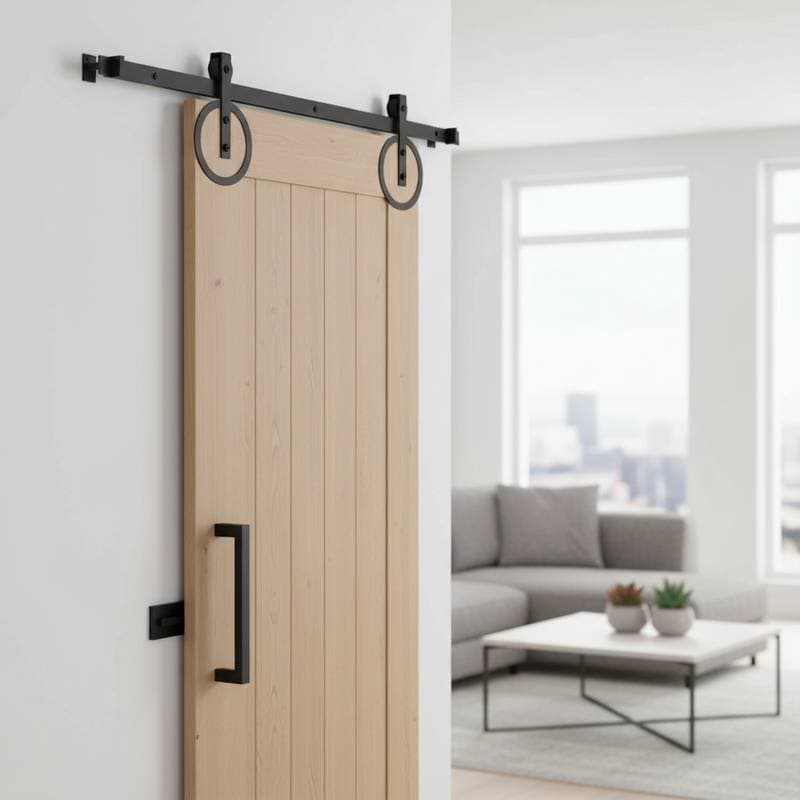 Image for Matte Black Barn Hardware Costs $150-$350 in 2025