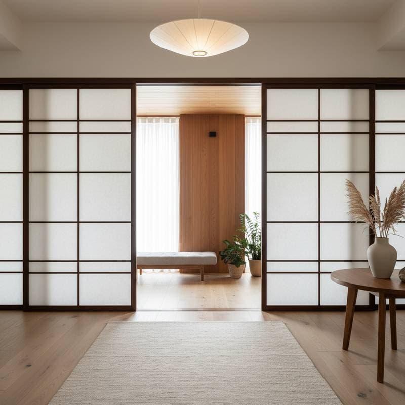 Image for Shoji Screens Bring Light and Privacy to Entryways