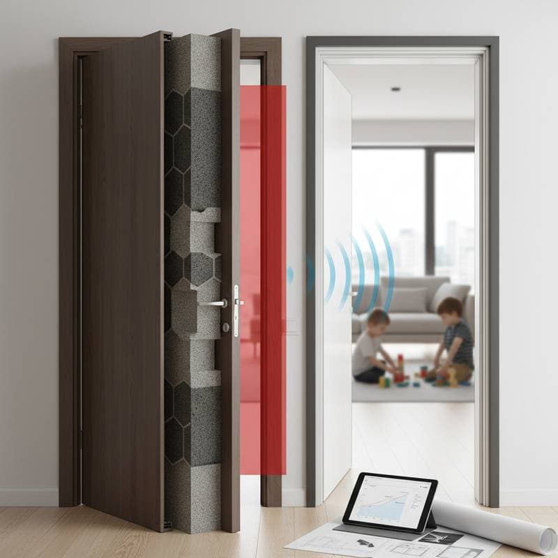 Image for Door Cores Block 85% More Noise Than Standard Hollow