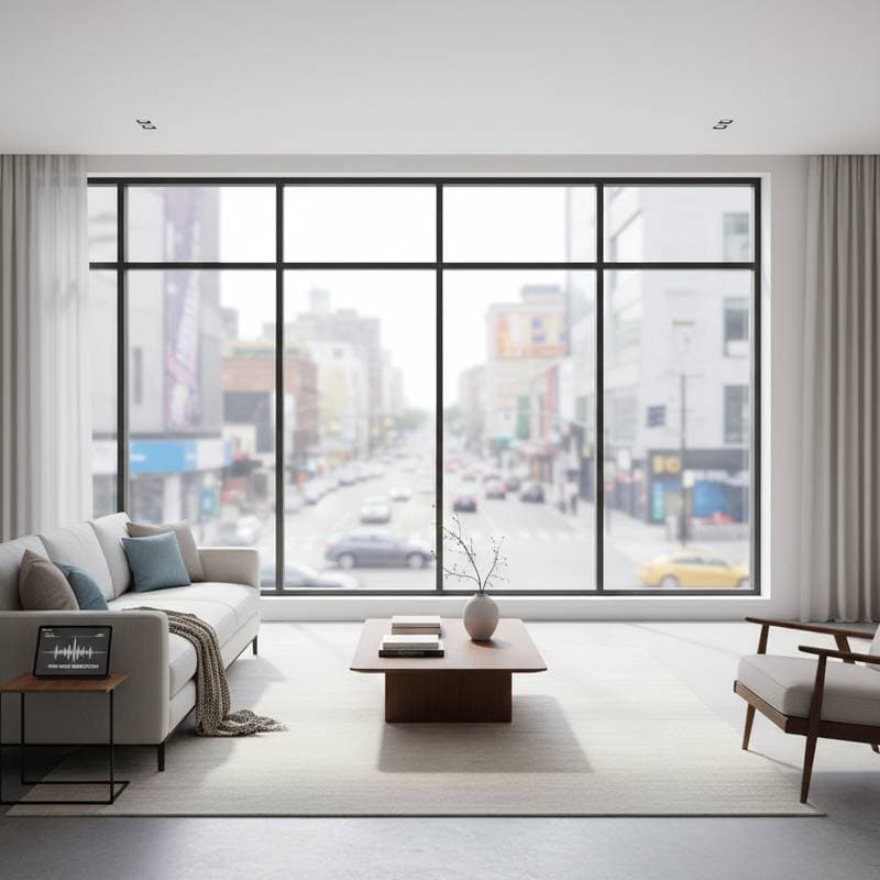Image for Acoustic Glass Cuts Noise Up to 85% in Modern Homes