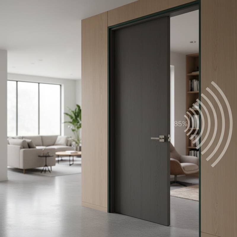 Image for Acoustic Doors Block 85% of Noise Between Rooms