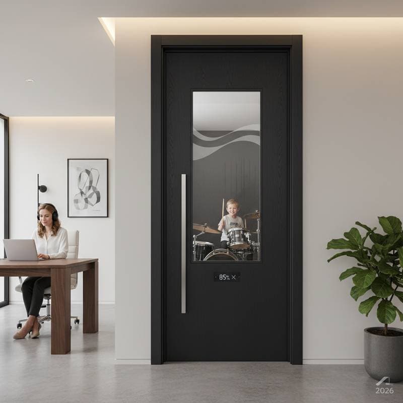 Image for 85% Noise Reduction from Modern Soundproof Doors