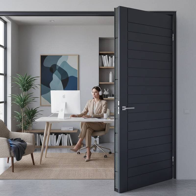 Featured image for Acoustic Doors Block 80% of Home Office Noise