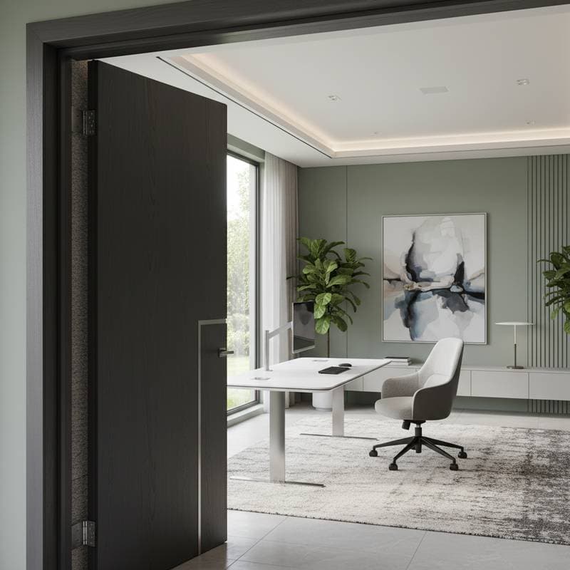 Image for 85% Noise Reduction Doors Transform Home Offices