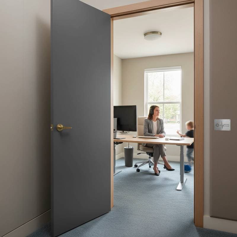 Image for Acoustic Doors Block 80% of Noise for Remote Work