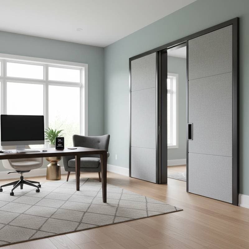 Featured image for Acoustic Doors Cut Home Office Noise by 80%