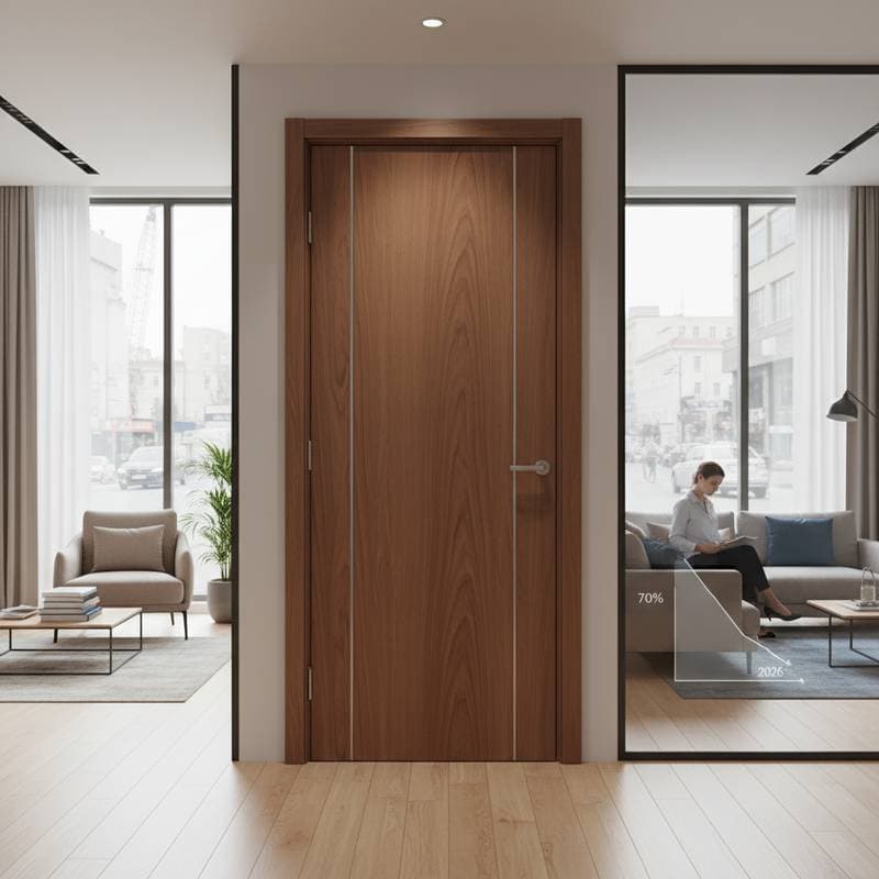 Featured image for Acoustic Wood Doors Cut Noise 70% by 2026