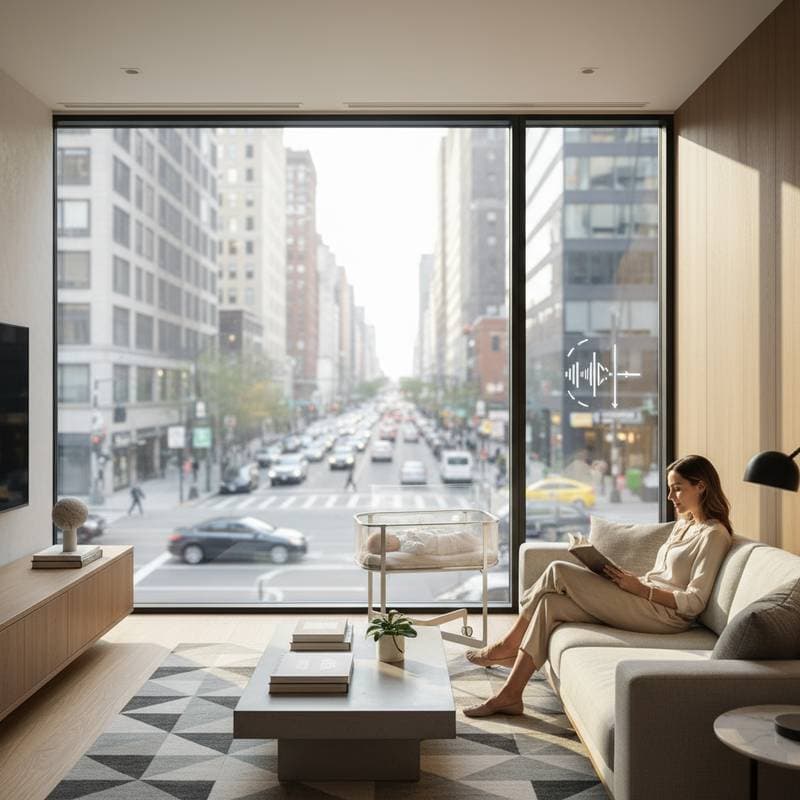 Image for Acoustic Glass Cuts Home Noise by 85% in 2026