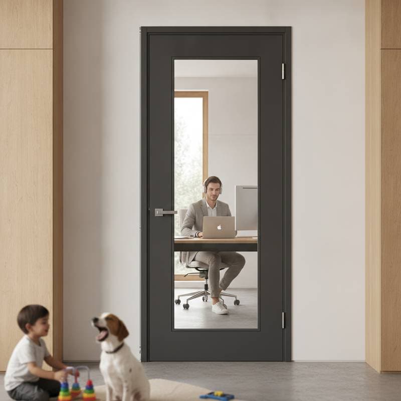 Image for Acoustic Doors Cut Home Office Noise Up to 85%