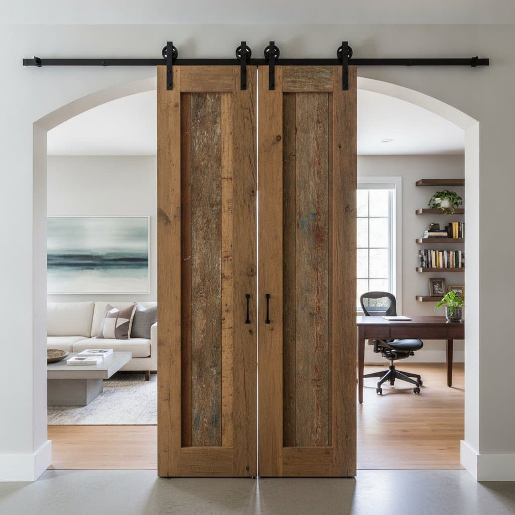 Image for Reclaimed Barn Doors Transform Spaces for $2K